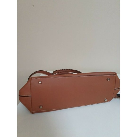 Marc Jacobs Snapshot cross body leather Hand Bag Logo braid handle brown NEW - Picture 5 of 7